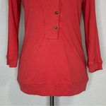 Citizens of Humanity 100% Cotton Shawl Collar Reddish Orange Sweatshirt Photo 3