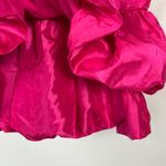 A New Day Women's Shiny Pink Tiered Taffeta Tank Top - Size Medium - NWT Photo 4