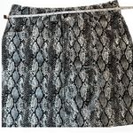 L&B  print‎ leather skirt Photo 7