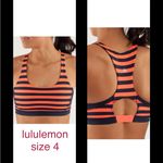 Lululemon  Run: Top Speed Bra
Sea Stripe Light Flare Inkwell size 4 Photo 1