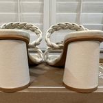 Dolce Vita Pang Heeled Sandals Ivory Stella Size 8 NIB Braided Slip On Strappy White Photo 8