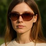 Franco Sarto Sunglasses Tortoiseshell Oval Vintage Chic Photo 0