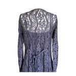 Lovestitch  NWT Romantic Love Letter Dark Gray Feminine Lace Mini Dress Medium Photo 5