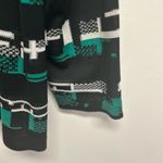 Ming Wang  Black and Green Knit Cardigan Photo 7