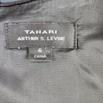 Tahari  Womens 6 Black Sleeveless Sheath Midi Cocktail Dress Lined Formal Photo 53