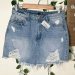 Windsor Denim Ripped Skirt NWT Photo 0