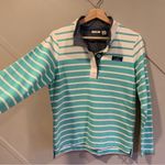 L.L.Bean  Womens Striped Green White Top Size Small Photo 1