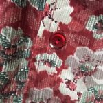 Vintage Alex Colman Sportswear Set: Floral Blouse & Scarf Red Size XL Photo 7