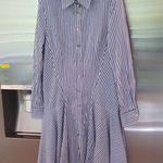 Derek Lam ππ Blue Pin Stripe Shirtdress ~ Blue White 40 EUC Minimalist Chic Photo 7