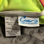 California Waves  medium womens rainbow flounced padded bikini top multicolor NWT Photo 4