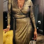 Rachel Roy COLLECTION
Gold Pleated Dress Wrap Photo 8