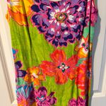 Jams World Vintage  Womens Short Mini Sun Dress Floral Hawaiian Aloha Photo 3
