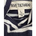 Madewell Rivet & Thread Striped Boxy LA Crop Quality Turtleneck Made In USA -L Photo 2