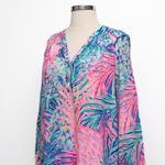 Lilly Pulitzer Elsa Silk Top Lilac Thistle XS Photo 4