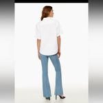 Aritzia White Short Sleeve Denim Forum  Top Photo 1