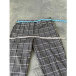 Amanda & Chelsea Grey Plaid Pattern Faux Back Pocket Trousers Plaid Pants S 10 Photo 7