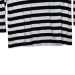 Talbots T-Shirt Top Size Small Navy White Striped Front Bow Pima Cotton Womens Photo 4