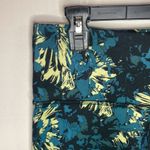 Balance Collection deep teal floral stamp high waist leggings size XL Photo 4