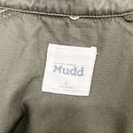 Mudd Jacket Womens Size M Green Grey Sweater Knit Sleeves Utility Style Hooded Photo 2