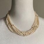 Vintage 5 Strand Freshwater Rice Pearl Multi Photo 0