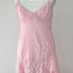 Pink Lace Coquette Slip Size L Photo 2
