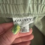 Ava & Viv  Pale Green Soft Shorts w/ Elastic Waistband Photo 2