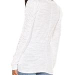 Free People  White Natasha Ruched Long Sleeve Top Sz S Photo 10
