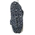 Ulla Johnson Bahati Patchwork Blouse Women’s Size 6 Blue Cotton Boho Tie Back Photo 5