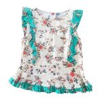 Farm Rio  For Anthropologie Maggie Ruffled Blouse Photo 2