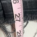 ZARA  Z1975 Denim Womens Black High Rise Side Fringe Stretch‎ Skinny Jeans 6 Photo 6