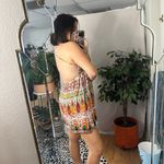 ZARA  Printed Embroidered Mini Dress Multi Size Medium Photo 3