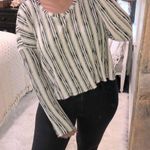Storia size large striped cropped sweatshirt Photo 0