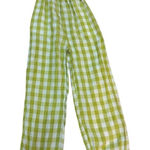 House of Harlow 1960 Gingham Smocked Romper Size‎ XS Green Photo 0