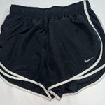 Nike Dri Fit Tempo Shorts Womens Medium Black White Trim Brief Lined Running F Photo 0