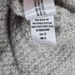 Gap Women Oatmeal Heather Grey Wool Blend Stripe Knit Sweater Long Sleeve Size L Photo 4