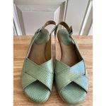 Softspots Shoes Patent Leather Wide Snake Open Toe Shoes Slingback. Size 9.5N Photo 4