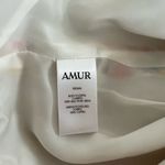 AMUR Floral One Shoulder Ruffled Silk Clayton Dress Women’s Size 4 Pink Photo 9