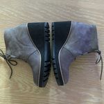 Eileen Fisher Alpine Ankle Bootie Lace Graphite Shearling Leather Size 8.5, NWOT Photo 5