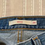 Levi's Wedgie Fit High Rise Distressed Ankle Jeans in Higher Love Medium Wash 26 Photo 5