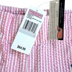 Vineyard Vines NWT  Seersucker Whale Shorts Pink White Blue Size 0 Retail $65.00 Photo 2