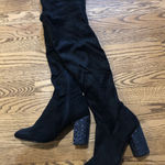 Mix No. 6  Huven Boots Tall Glitter Heel Black Photo 0