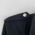 Miss Me  Asymmetrical Zip Moto Jacket Womens Small Black Cotton Zip Pockets Photo 3