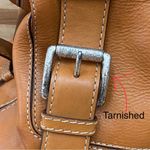 Michael Kors MICHAEL  Brookville Update Cognac Brown Leather Medium Bowling Bag Photo 12