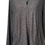 Athleta Pacifica Illume UPF Relaxed heather gray zip up hoodie jacket size L Photo 0