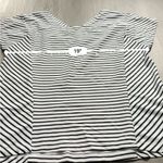 Helly Hansen Black & White Striped Short Sleeve Strappy Back Top Size M Photo 5