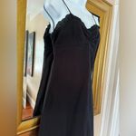 Gap  Black Seersucker Eyelet Spaghetti Strap Dress Vintage 2 Photo 1