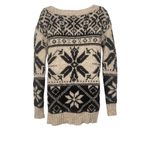 American Eagle  Fair Isle Nordic Print Wool Alpaca Knit Sweater Top AE Small Photo 1
