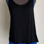 Olivia Moon  sz S blue black‎ layered tank top Photo 0