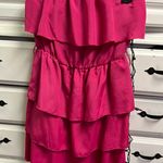 Lila Rose Hot Pink Ruffle Dress Photo 5