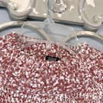 Pink Rose Popcorn Sweater Crop Mock Neck Blush & Bloom Womens Medium New Photo 7